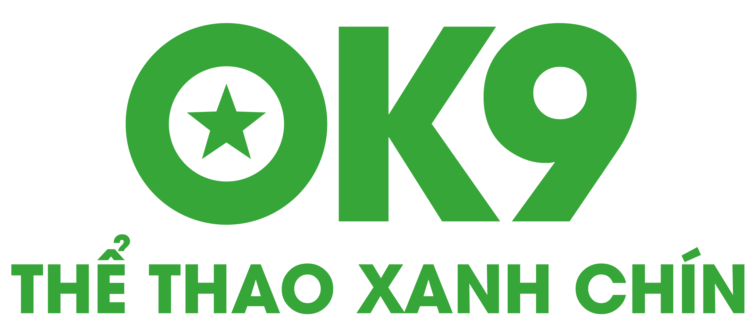 logo OK9 footer - Ok9 thể thao xanh chín